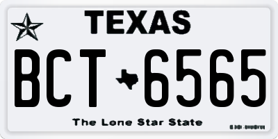 TX license plate BCT6565