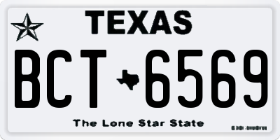 TX license plate BCT6569