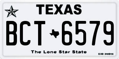 TX license plate BCT6579