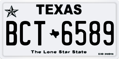 TX license plate BCT6589