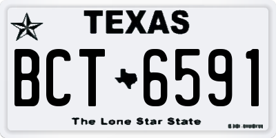TX license plate BCT6591