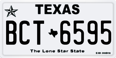 TX license plate BCT6595