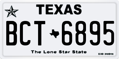TX license plate BCT6895