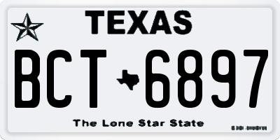 TX license plate BCT6897