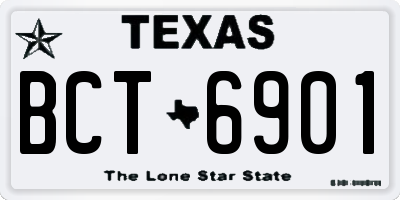 TX license plate BCT6901