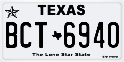 TX license plate BCT6940