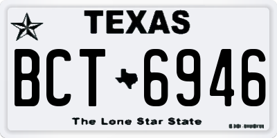 TX license plate BCT6946