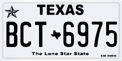 TX license plate BCT6975