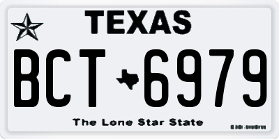 TX license plate BCT6979