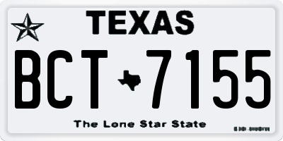 TX license plate BCT7155
