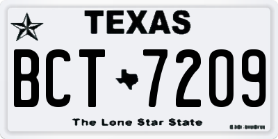 TX license plate BCT7209