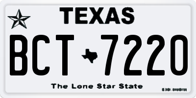 TX license plate BCT7220