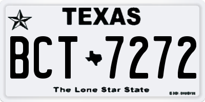 TX license plate BCT7272