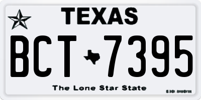 TX license plate BCT7395