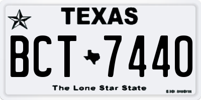 TX license plate BCT7440