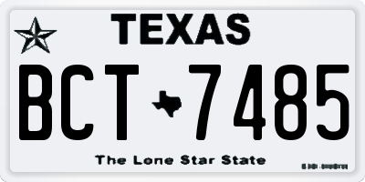 TX license plate BCT7485