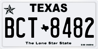 TX license plate BCT8482