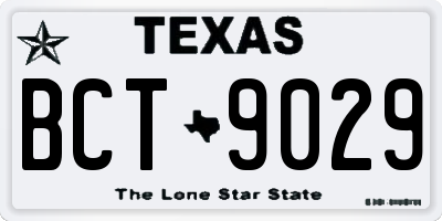 TX license plate BCT9029