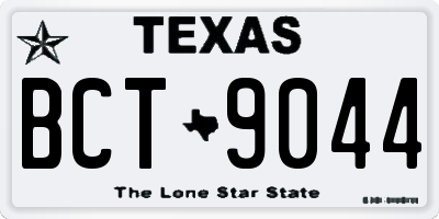 TX license plate BCT9044