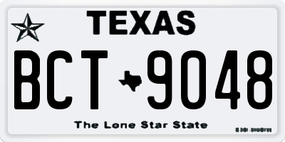 TX license plate BCT9048