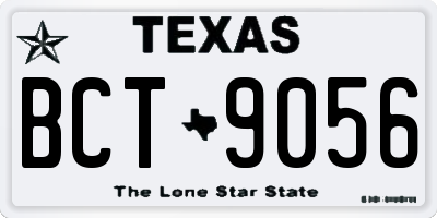 TX license plate BCT9056