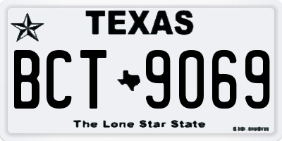 TX license plate BCT9069
