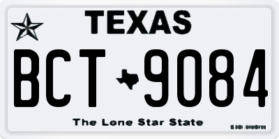 TX license plate BCT9084