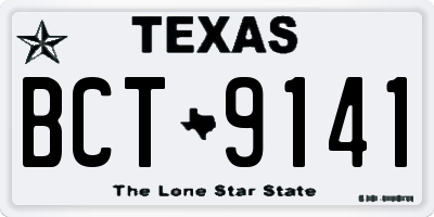 TX license plate BCT9141