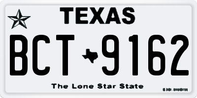 TX license plate BCT9162