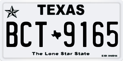 TX license plate BCT9165
