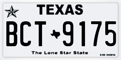 TX license plate BCT9175