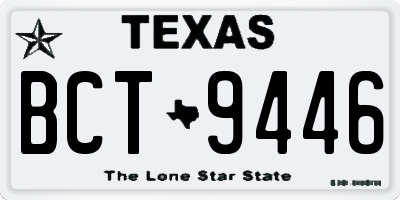 TX license plate BCT9446