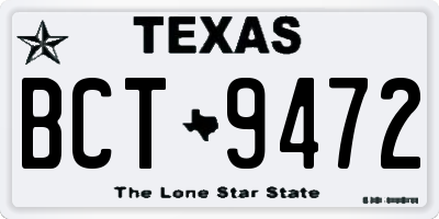 TX license plate BCT9472