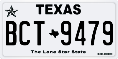 TX license plate BCT9479