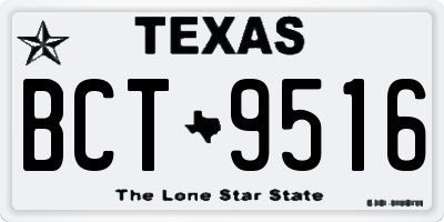 TX license plate BCT9516