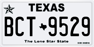 TX license plate BCT9529