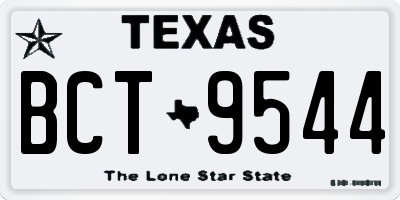 TX license plate BCT9544