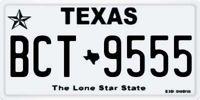 TX license plate BCT9555