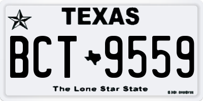 TX license plate BCT9559