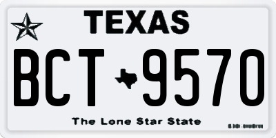 TX license plate BCT9570