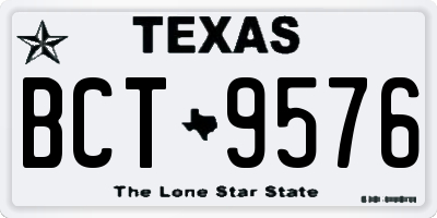 TX license plate BCT9576