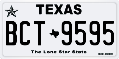TX license plate BCT9595