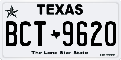 TX license plate BCT9620