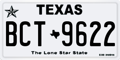 TX license plate BCT9622