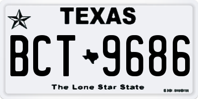 TX license plate BCT9686