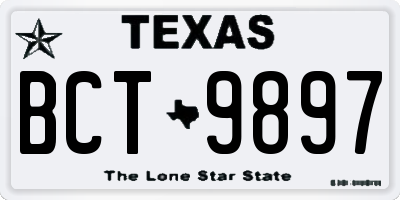 TX license plate BCT9897