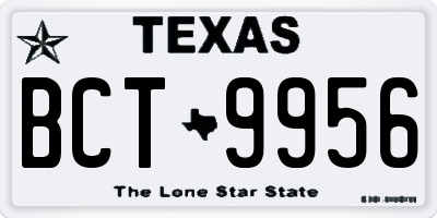 TX license plate BCT9956