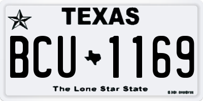 TX license plate BCU1169