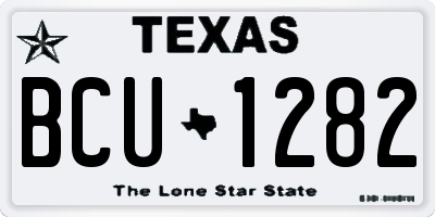 TX license plate BCU1282