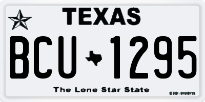 TX license plate BCU1295